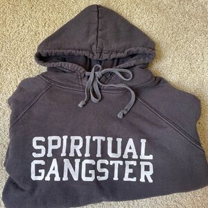 Spiritual Gangster Hoodie in faded black